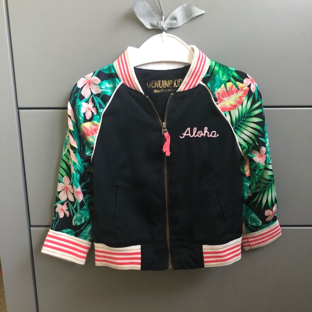 Tropical bomber jacket
